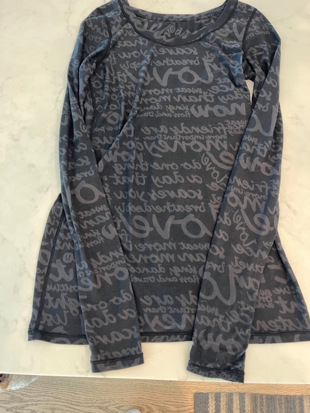 lululemon vintage burnout tee.